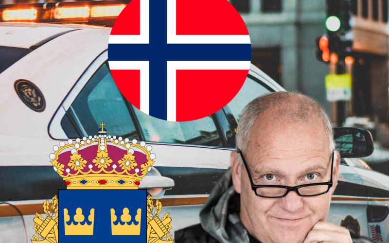Norska narkotikapoliser synas i sömmarna