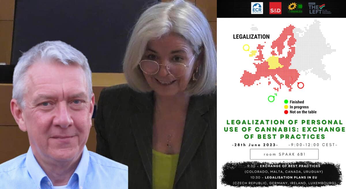 EU-parlamentariker höll seminarium om legalisering av cannabis