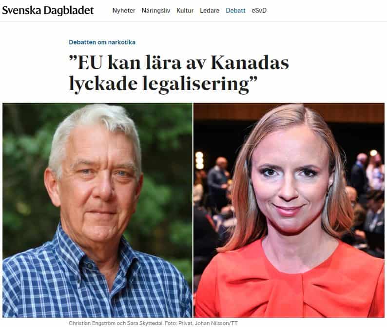 ”EU kan lära av Kanadas lyckade legalisering”