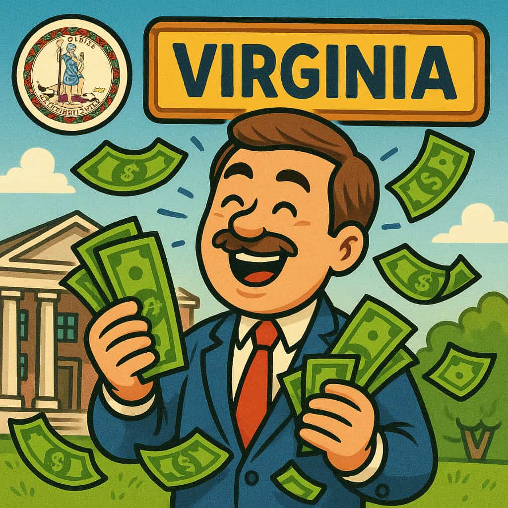 Virginia räknar redan pengarna!