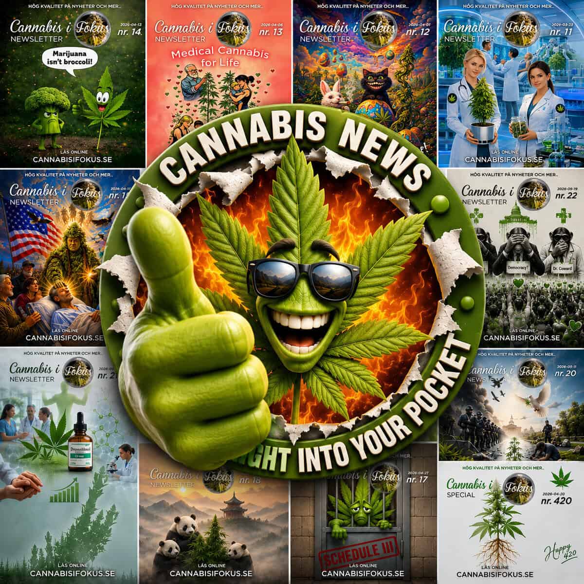 Varning: Du missar förmodligen dagens viktigaste cannabisnyheter!