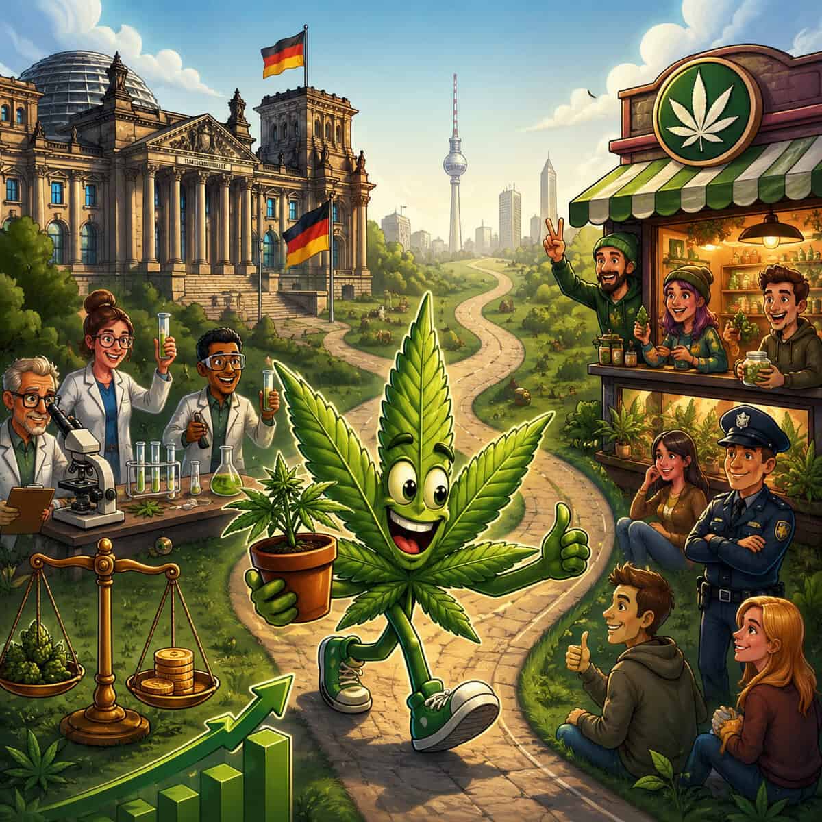 Tysk coffeeshop modell kan bli nästa steg i cannabisreformen!
