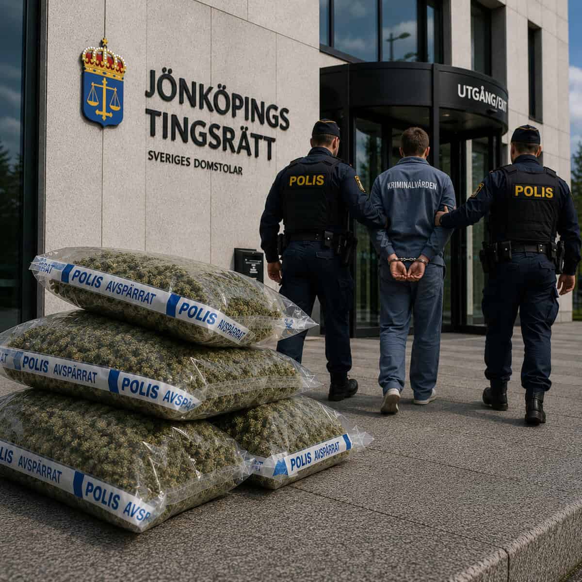 Nässjöbo misstänks ha köpt 17 kilo cannabis för vidareförsäljning!