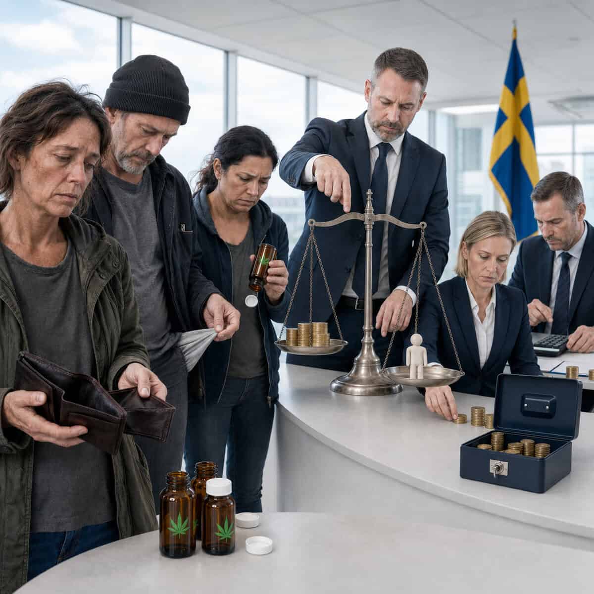 Sjuk nog för medicin – men för fattig för vård