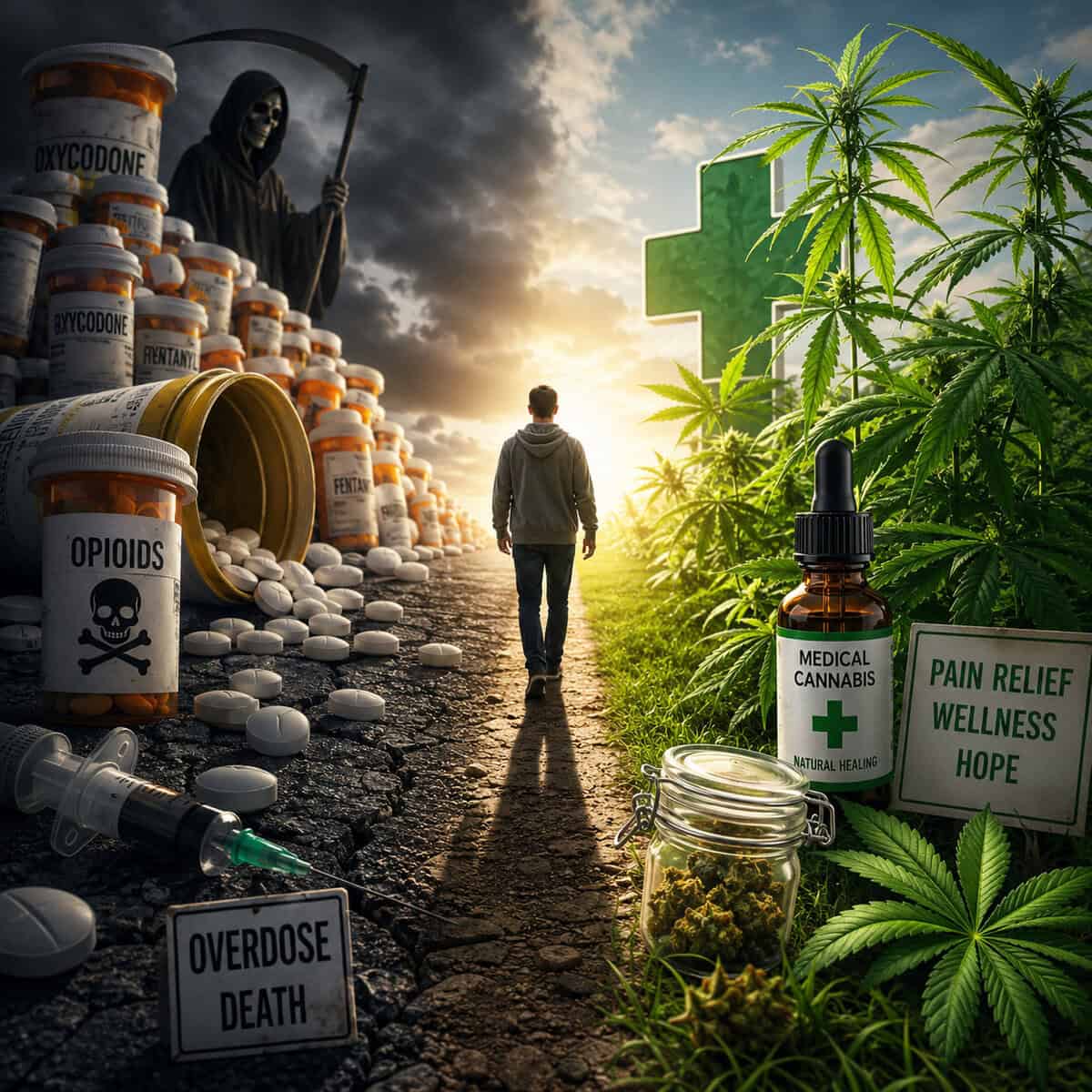 Var 19:e minut dör någon av en överdos av receptbelagda läkemedel – men ingen har dött av medicinsk cannabis!