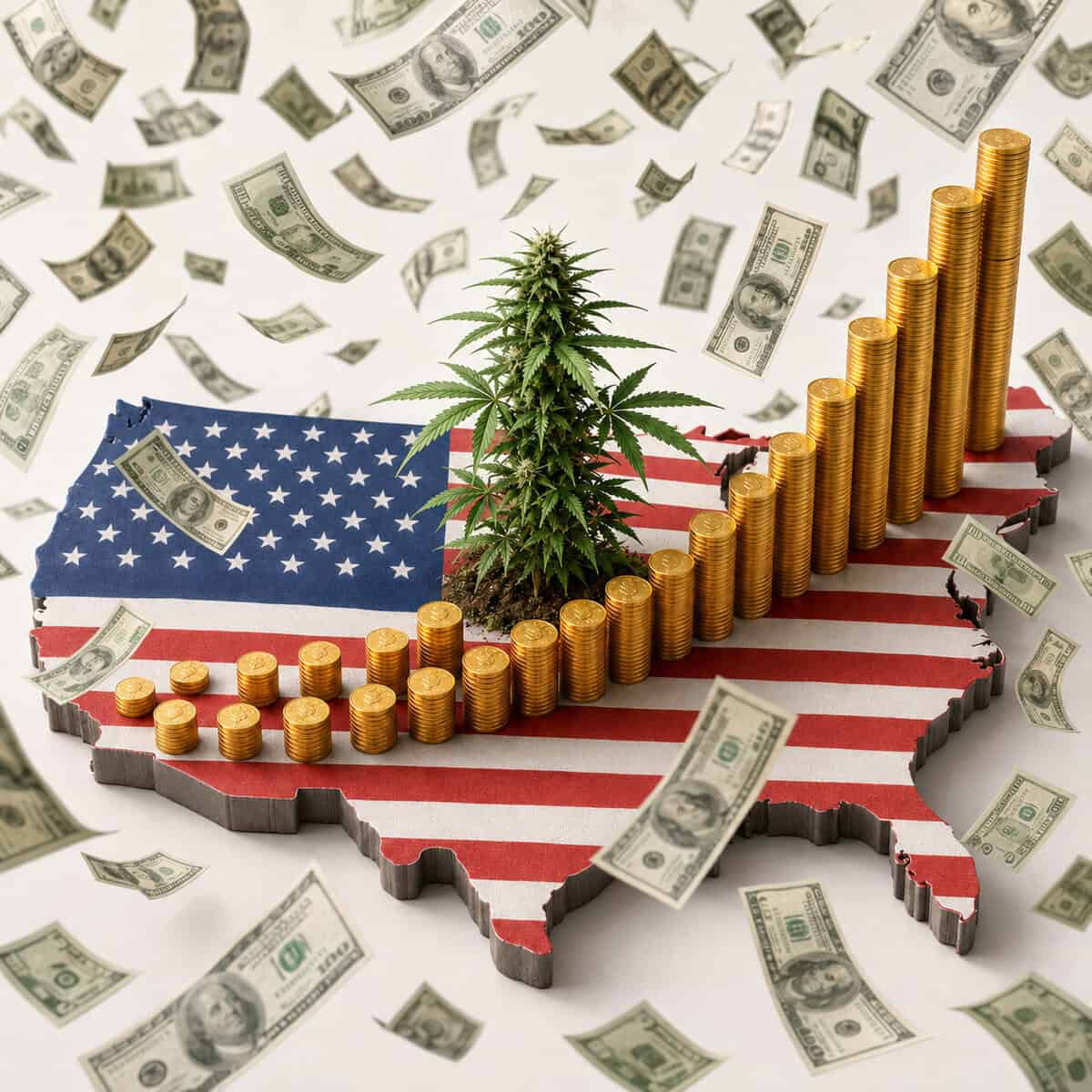 Legalisering av cannabis kan ge USA 111 miljarder dollar i skatteintäkter