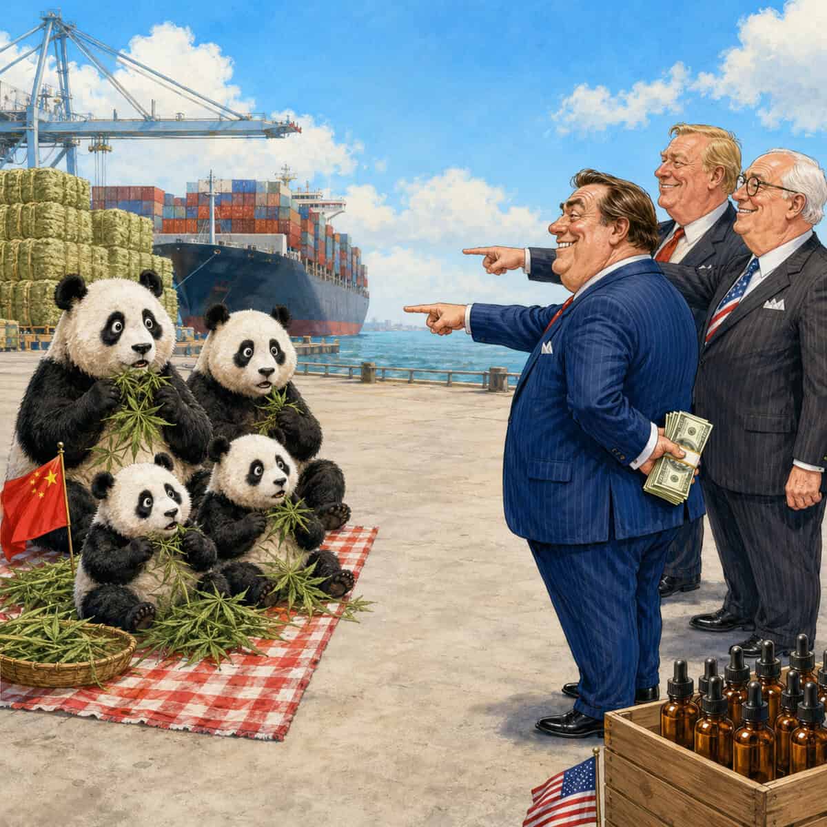 USA skapade marknaden för syntetiskt THC och försöker nu skylla på Kina