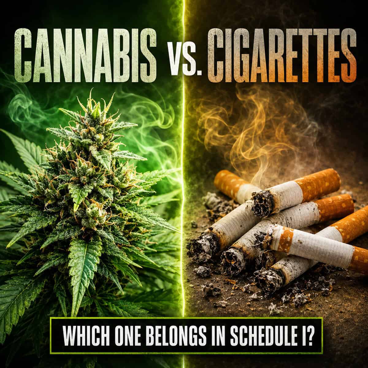 Cannabis eller cigaretter – vilket hör egentligen hemma i den hårdaste narkotikaklassen?