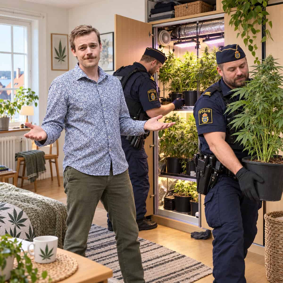 MP-toppen misstänks ha odlat cannabis hemma – närodlat är trots allt bäst…