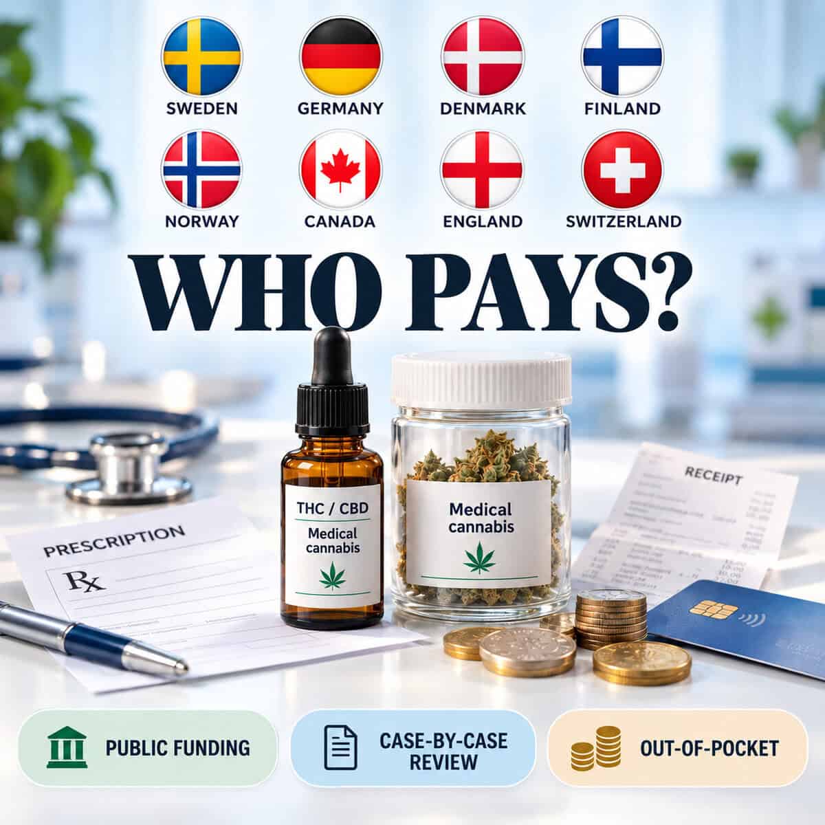 Cannabis på recept men på egen bekostnad när Sverige och Tyskland drar åt stödet
