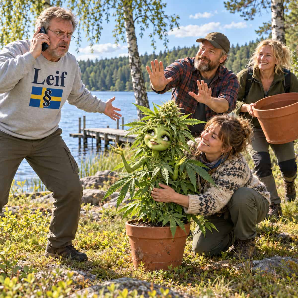 Leif ringde polisen men cannabisplantan vann folkets sympatier…